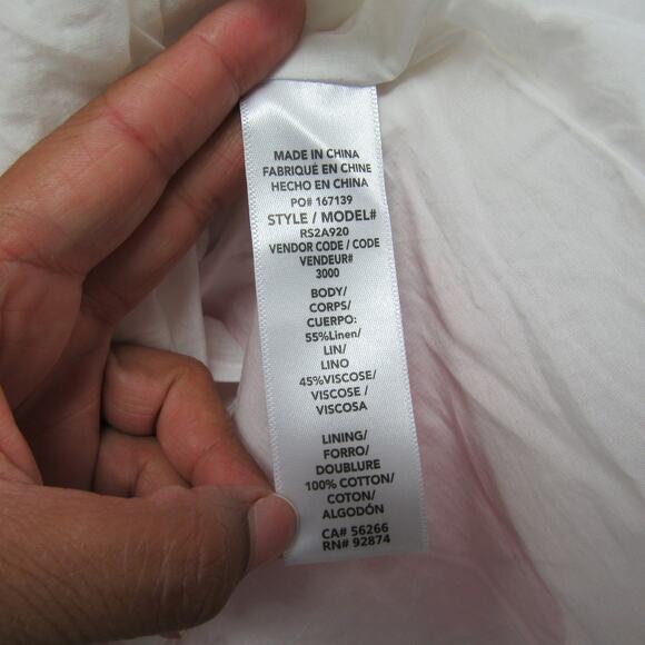 Splendid Pink Pastel Striped Linen Blend Sunset Pull On Medium Maxi Skirt NEW - Picture 7 of 8